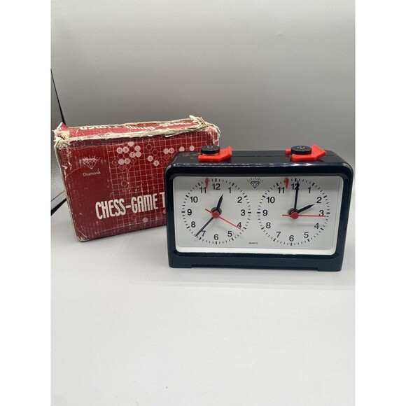 Vintage Chess Game Time Keeper Clock